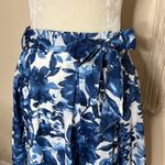 Roz & Ali  • floral lined stretchy waist skirt Photo 89