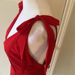 Abercrombie & Fitch Elegant Red Wrap Dress Photo 4