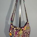 Vera Bradley  Purple Floral Shoulder Bag crossbody purse plum crazy Photo 0