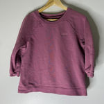 Madewell  Purple 3/4 Sleeve Crew Neck Sweatshirt “mama” Small‎ Photo 0