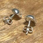 Sterling Silver NWOT Mini CZ Skull 925  Earrings Photo 3