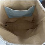 Ralph Lauren  Blue Canvas Tote Bag Logo Tag Preppy Coastal Old Money Photo 7