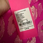 Lilly Pulitzer 62 NWT  FRANCIS FLOUNCE sleeve SILK Raz Leopard Metallic Photo 6