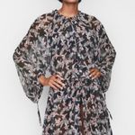 Victoria's Secret Victoria’s Secret sheer chiffon kimono duster floral ruffle women’s Size Small Photo 6