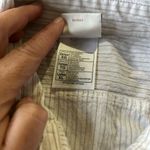 Disney  Store Women's Size XL‎ Pin Stripe Button Up With Minnie Mouse On Back Photo 3