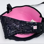 PINK - Victoria's Secret VS PINK Black Sequin Strapless Bra Photo 3