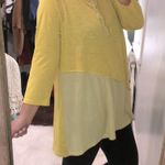 Umgee  size 1Xlarge mustard color boho top Photo 1