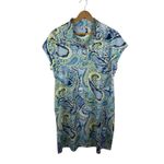 Chico's  Zenergy UPF Knit Paisley Dress Size 3 XL Multicolor Polo Stretch Resort Photo 1