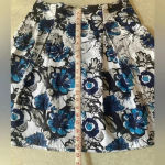 Sharagano  Women's Gorgeous Navy and white Skirt Size‎ 8 Photo 5