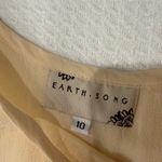 Earth Song Butter Yellow Cottagecore Granola Shift Maxi Dress Size 10 FLAW Photo 6