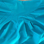 SPENCE aqua blue sleeveless V Photo 6