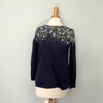 Joules NWT NEW  Navy Blue Long Sleeve Boatneck Daisy Shirt Photo 10