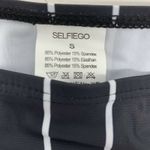 SelfieGo Black Pinstripe Bikini‎ Bottoms Small New Photo 2