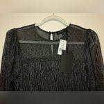 Gibsonlook NWT Shine Party Ruffle Long Sleeves Midi Dress Size XXS‎ Photo 3