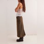 Free People  Harmonica Coated Denim Maxi Skirt Photo 1