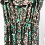 Green & Tan Shorts Romper NWT small Photo 4