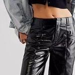 Free People  Star Crossed Lovers Straight in Black Size US 0 Photo 9