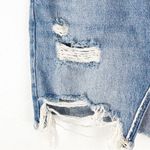 Free People WE THE FREE Ripped Distressed Blue Denim Jean Mini Skirt, Size 26 Photo 11
