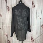 7 For All Mankind  Cotton/Linen BUTTON UP JET BLACK Photo 1