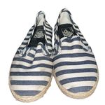 Vans fabric and fiber slip-on shoes in blue and white stripes size 7 Photo 0