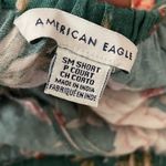 American Eagle  Floral Smocked Peasant Romper Green Midi Boho Cottagecore Small Photo 7