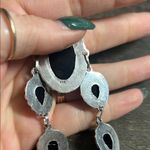 Sterling Silver Triple Opal 5 stone toggle bracelet Pink Photo 2