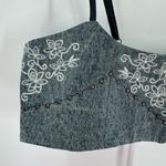 Free People  Blue Jeans Embellished Harness Top Size Large NWT Photo 4