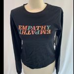 Abound  Empathy Graphic Black Long Sleeve T Shirt Photo 1