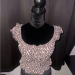 Boutique Baby Doll Blouse Shirt Brown Size M Photo 1