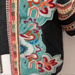 Ban Jara Black Embroidered Short Kimono Size Small Photo 2