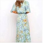 Abel the label  Anthropologie Osaka Floral High Low Midi Dress size M Cottagecore Photo 1