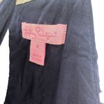 Lilly Pulitzer Size 4 Sleeveless Dress Dark Blue Eyelet Gold Straps Zip Up Rear Photo 5