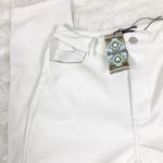 Boohoo NWT Tall High Rise White Cut Out Detail Premium Leather Look Trouser Photo 3