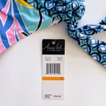 Anne cole Abstract Geometric Side Tie Bikini Bottoms Small NWT Blue Pink Yellow Photo 8