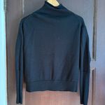 Wilfred | Aritzia Cyprie Black Merino Wool Roll Neck Mock Neck Sweater | Medium Photo 2