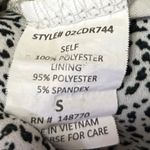 Sienna Sky  Black White Animal Print Flutter Sleeve Belted Tie Mini Wrap Dress S Photo 4