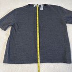 Lord & Taylor Italian Merino Wool Sweater Short Sleeve Grey Size Large Photo 5