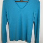 Ann Taylor  Cashmere V-Neck Sweatshirt Size Small  Photo 2