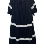 Kate Spade NWT Broom Street X  Poplin Off Shoulder Dress Black & White Size XXL Photo 2