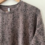 Athleta Studio to Street Print Sweatshirt animal print pattern Size M Photo 5