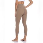 HeyNuts Essential Yoga 7/8 leggings 25” length tan neutral beige size small Photo 1