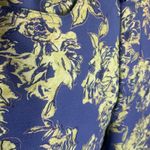 Soft Surroundings  Elisabetta Blue Green Floral Gold Detail Pants W-045 Sz XS Photo 3