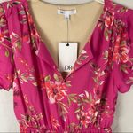 DR2 floral v-neckline layered sleeves elastic waist short dress Size Small Photo 7