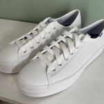 Keds  White Lace-Up Sneakers Platform Photo 0