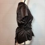 Ann Taylor  Women's Chocolate Brown Side Zip Blouse Photo 1