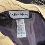 Indigo Moon Women’s Large VTG Patchwork Embroidered Floral Jacket Blazer Casual Tan Photo 2