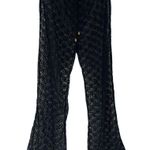 Kahalai Crochet Lace Cover Up Pants Black Size XL Photo 0