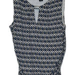 White House | Black Market White House Black Market Women's Top Geometric Ruched Sleeveless Keyhole Small Photo 0