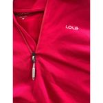 Lole 1/4 zip pullover top long sleeve cranberry woman’s size medium Photo 3