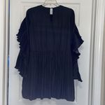Anthropologie dRA Los Angeles Black Pleated Ruffle Mini Dress Photo 7
